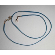 Halsband aus Velours - blau